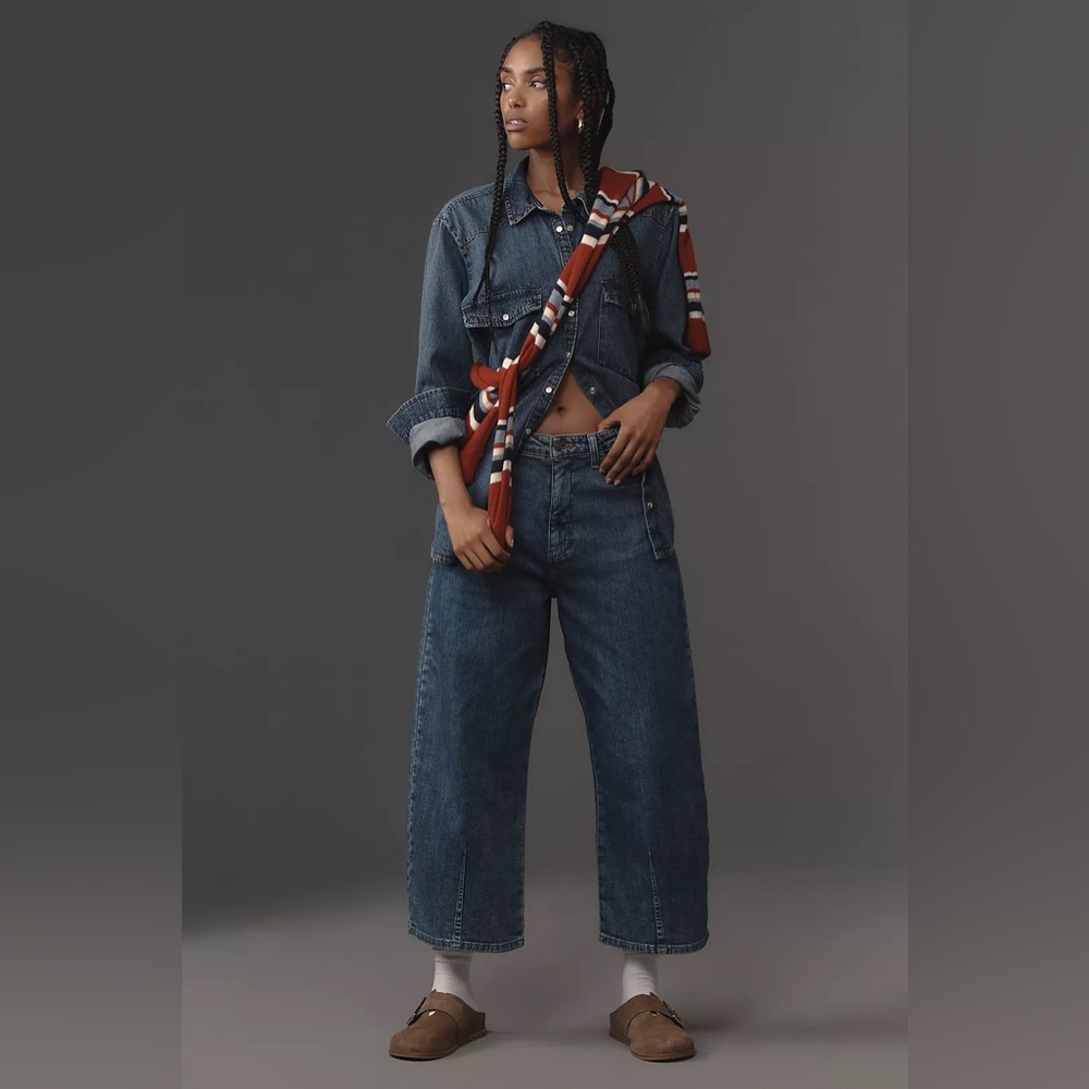 Pilcro Kenna Mid-Rise Heritage Barrel Jeans - Anthropologie